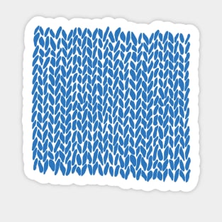 Hand Knit French Blue Sticker